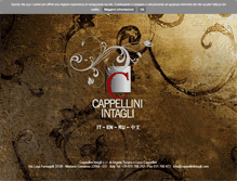 Tablet Screenshot of cappelliniintagli.com